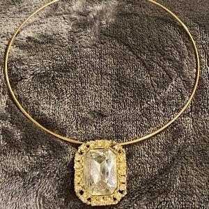 12K GF Necklace/Princess Pendant